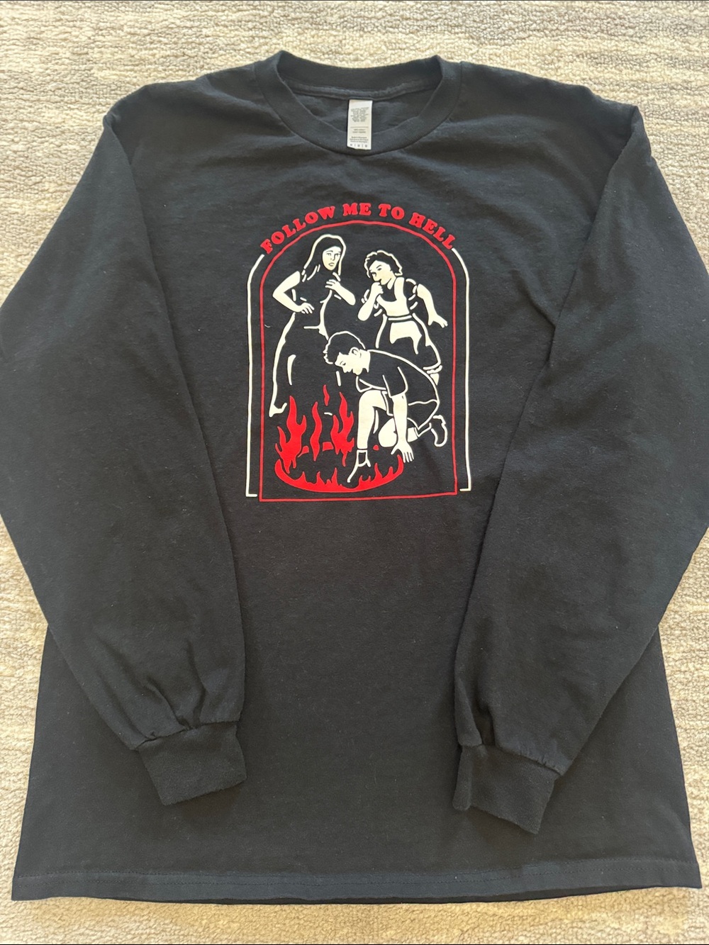Wicked Clothes Black Long Sleeve Tee — Follow Me to Hell